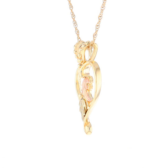 Black Hills Gold Open Heart Necklace
