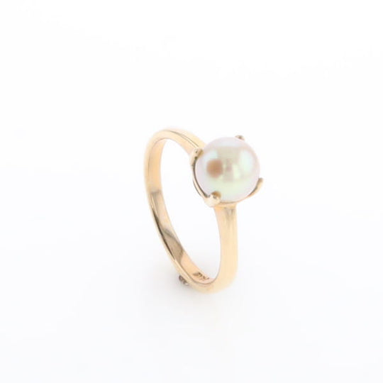 Solitaire Cultured Pearl Ring