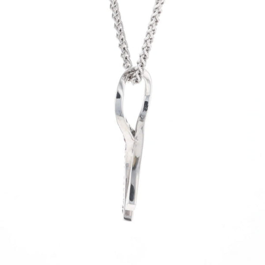 Pink Sapphire Breast Cancer Ribbon Pendant