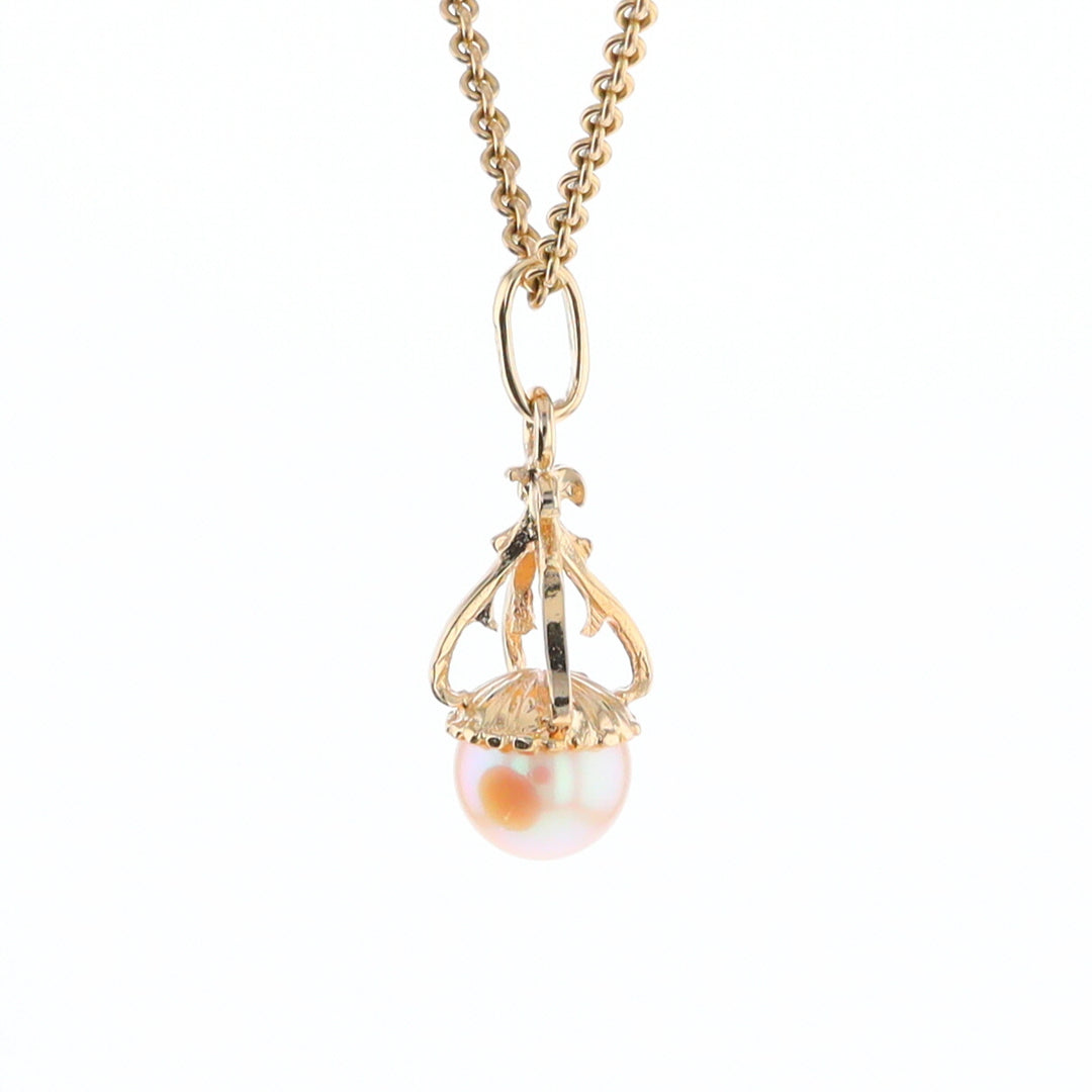 Swirl Chandelier Pearl Pendant