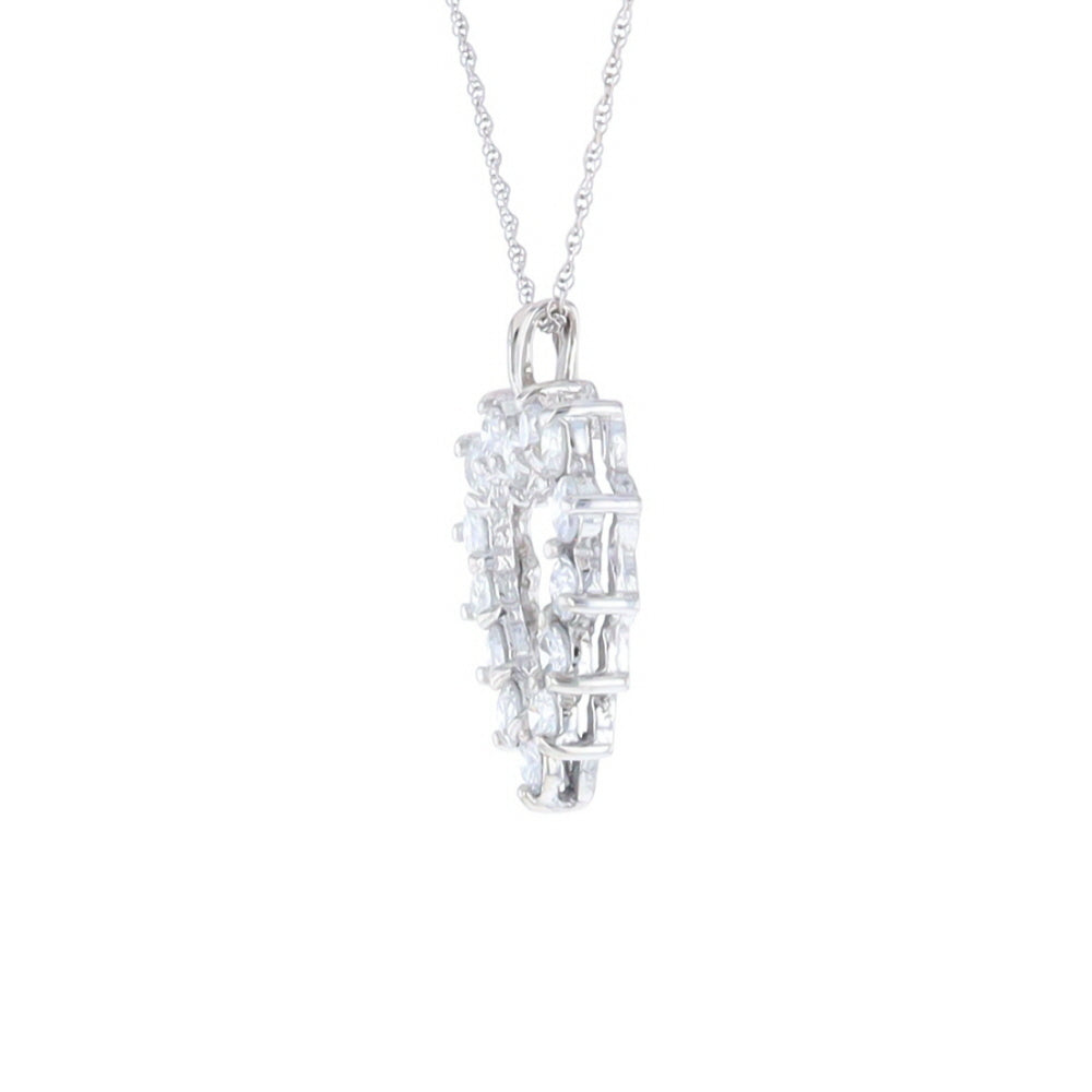 Open Heart Diamond Pendant