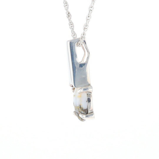 Gold Quartz Cabochon Pendant