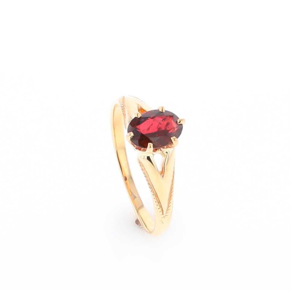 Oval Solitaire Tourmaline Ring