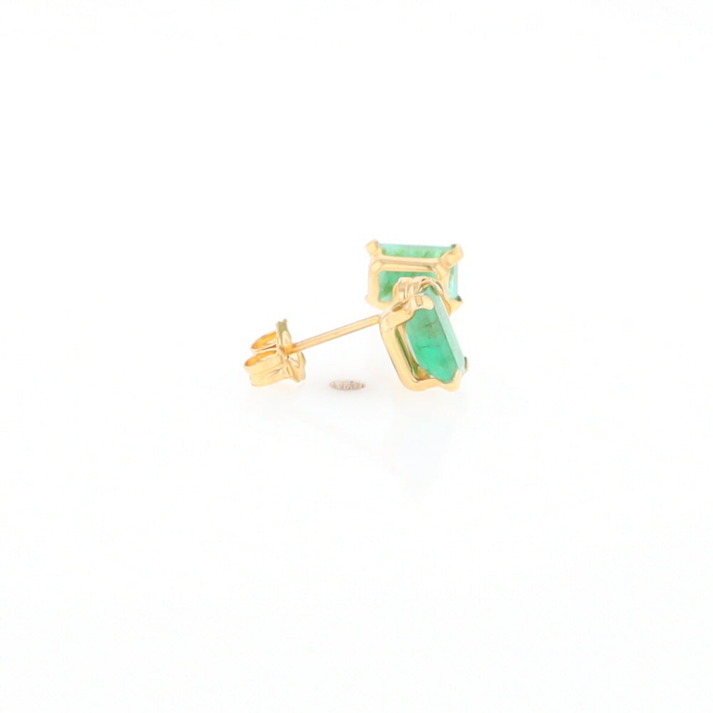 Emerald Stud Earrings