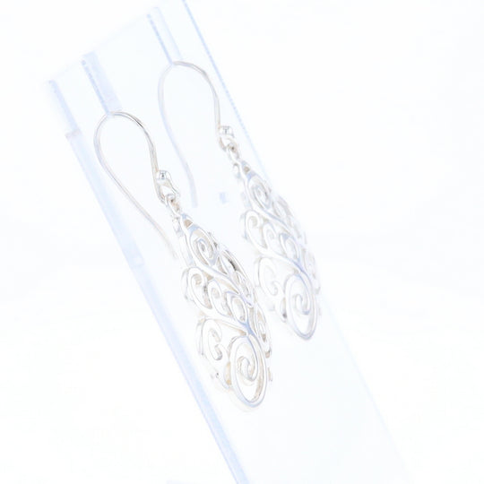 Drop Dangle Swirl Fishhook Earrings