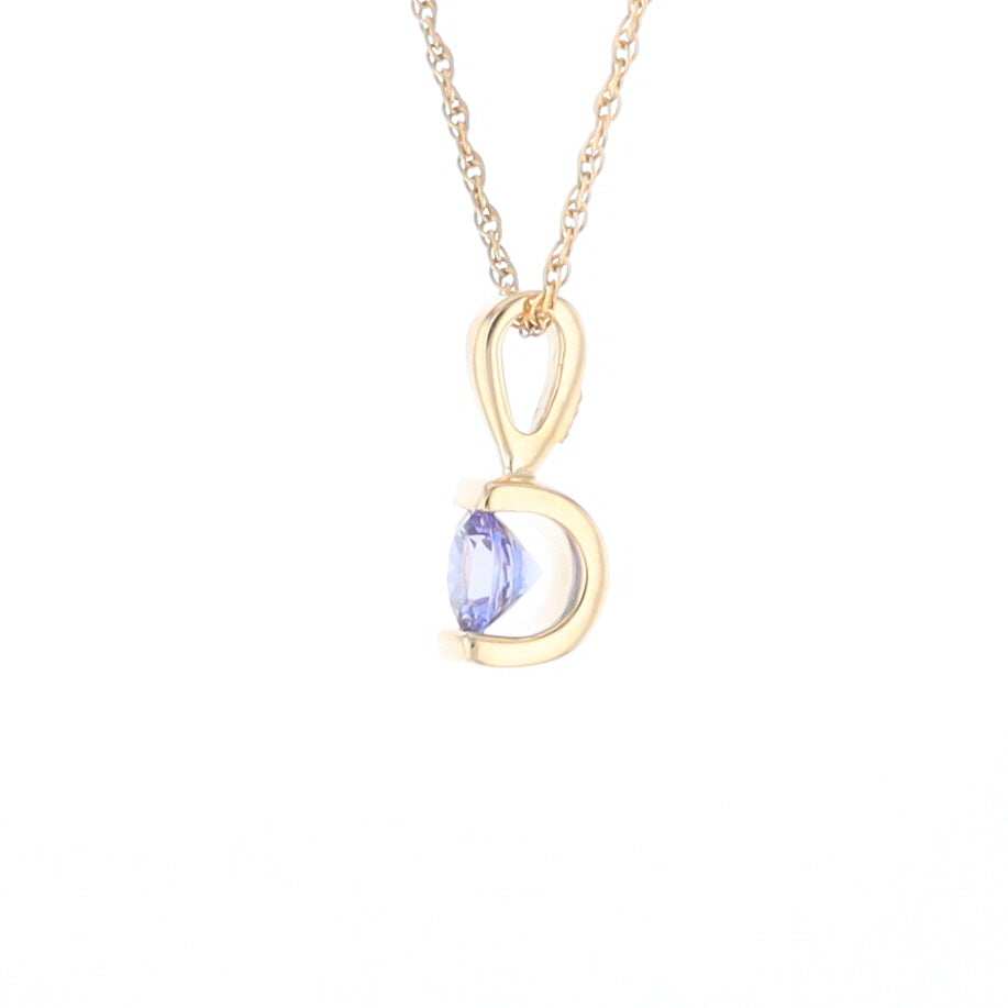 Solitaire Tanzanite Pendant