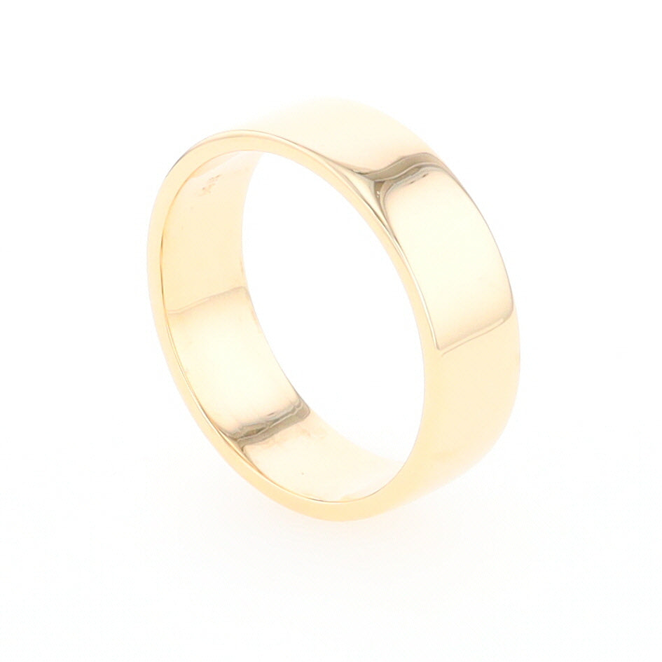 Men's Plain Gold Wedding Band