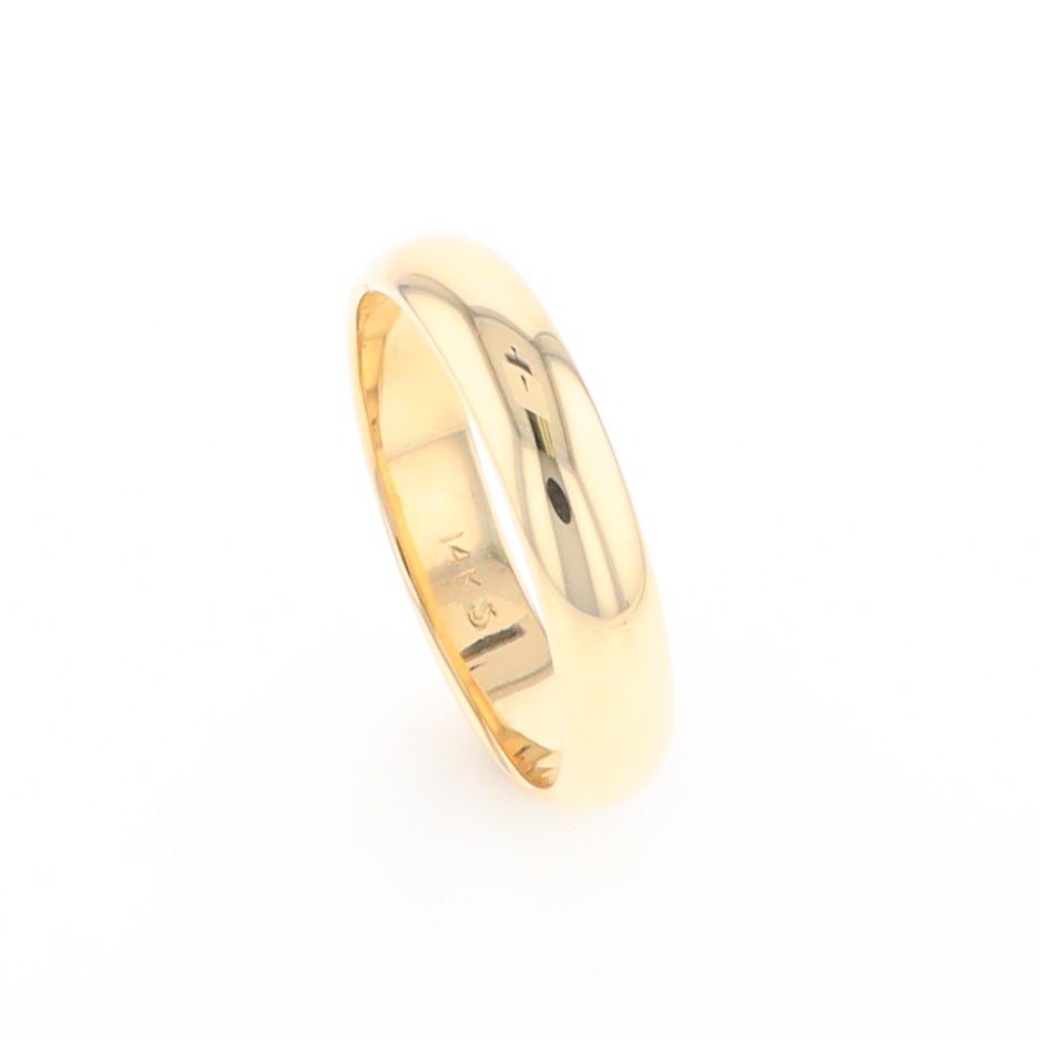 High Polished Comfort Fit Wedding Band