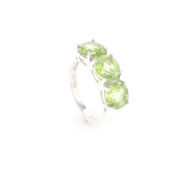 Triple Peridot Ring