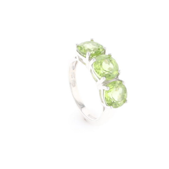 Triple Peridot Ring