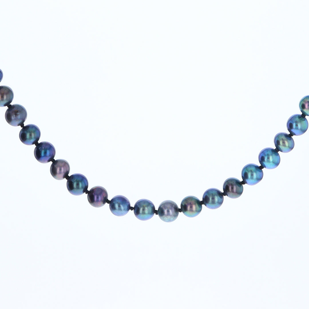 Cultured Tahitian Blue Pearl Strand Necklace