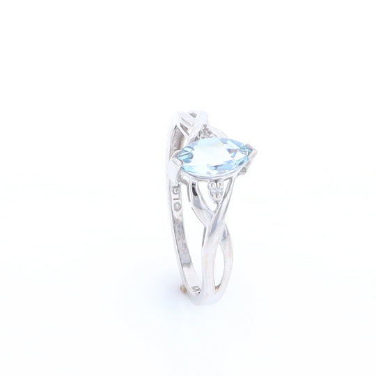 Marquise Blue Topaz Ring