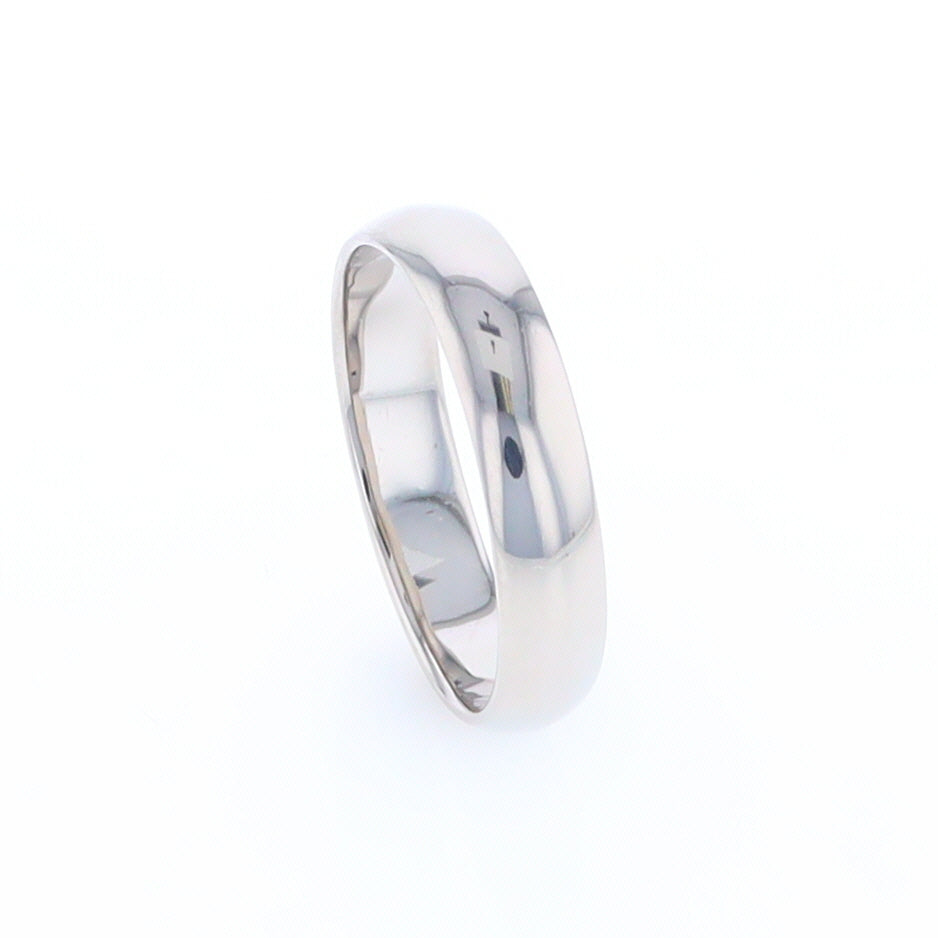 White Gold Standard Fit Wedding Band