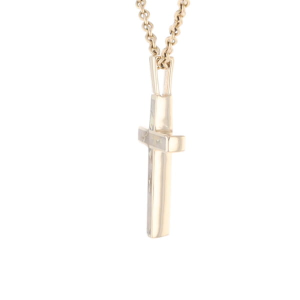 Three Section Gold Quartz Cross - G2