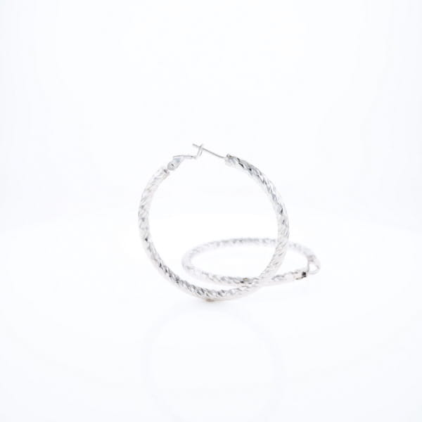 Diamond Cut Hoops