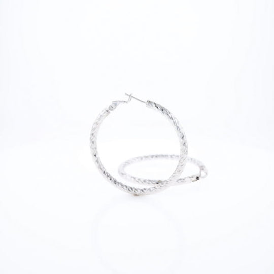 Diamond Cut Hoops