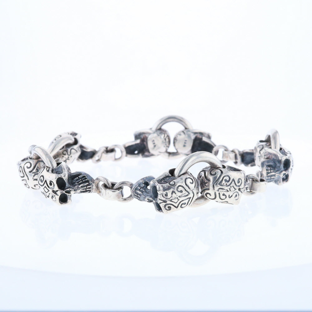 Silver Skull Bracelet