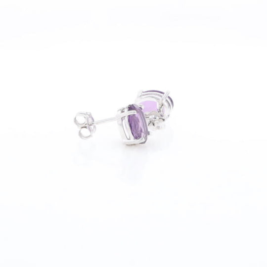 Amethyst Stud Earrings