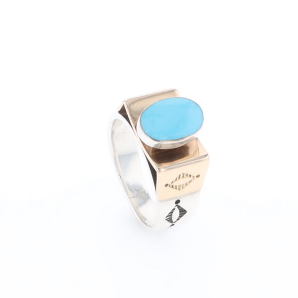 Bezel Set Turquoise Ring