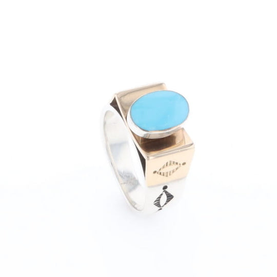 Bezel Set Turquoise Ring