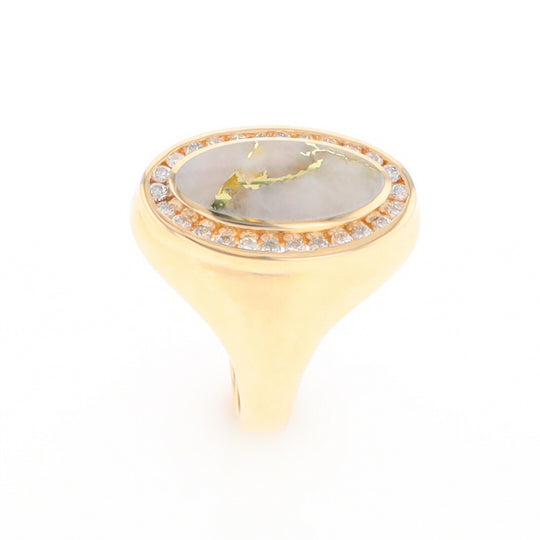 Gold Quartz Ring Lady’s