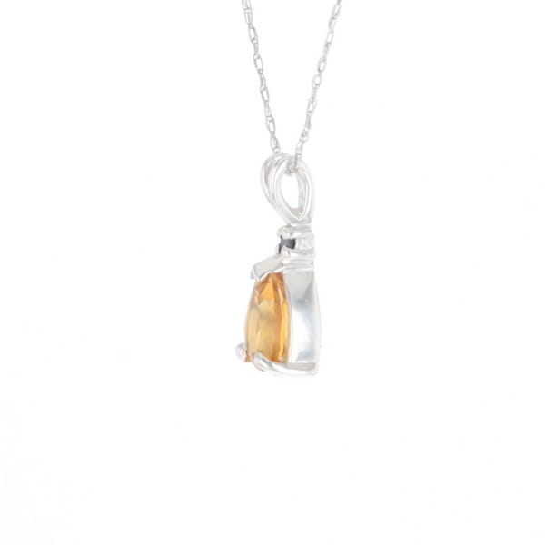 Citrine Pear Pendant