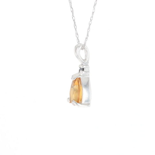 Citrine Pear Pendant