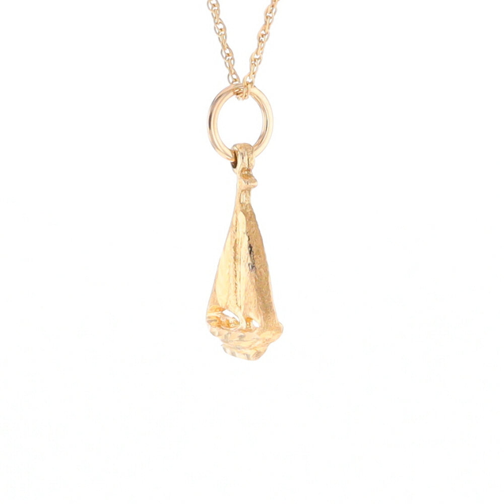 Yellow Gold Sailboat Pendant