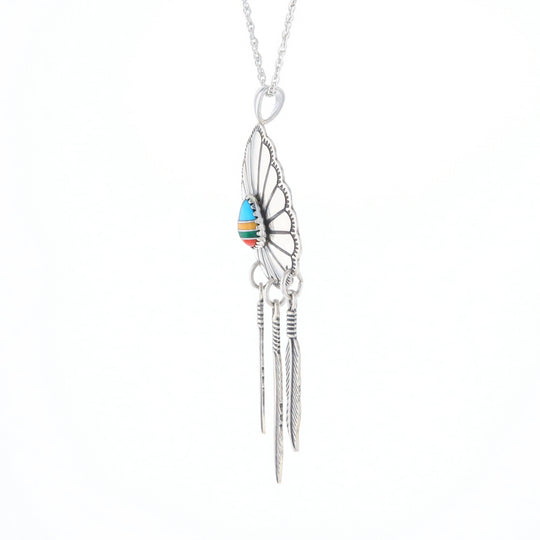 Native Feather Dangle Pendant