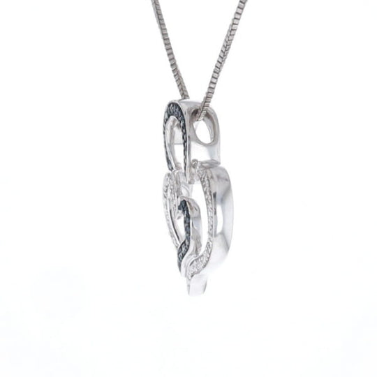 Double Heart Diamond Necklace