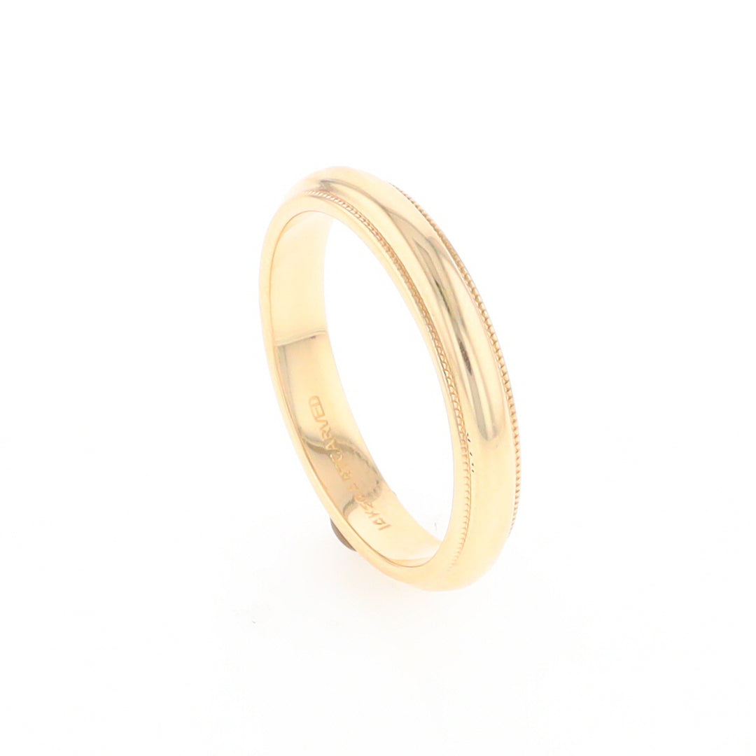 Milgrain Standard Fit Wedding Band