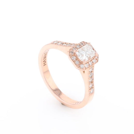 Princess Cut Diamond Halo Ring