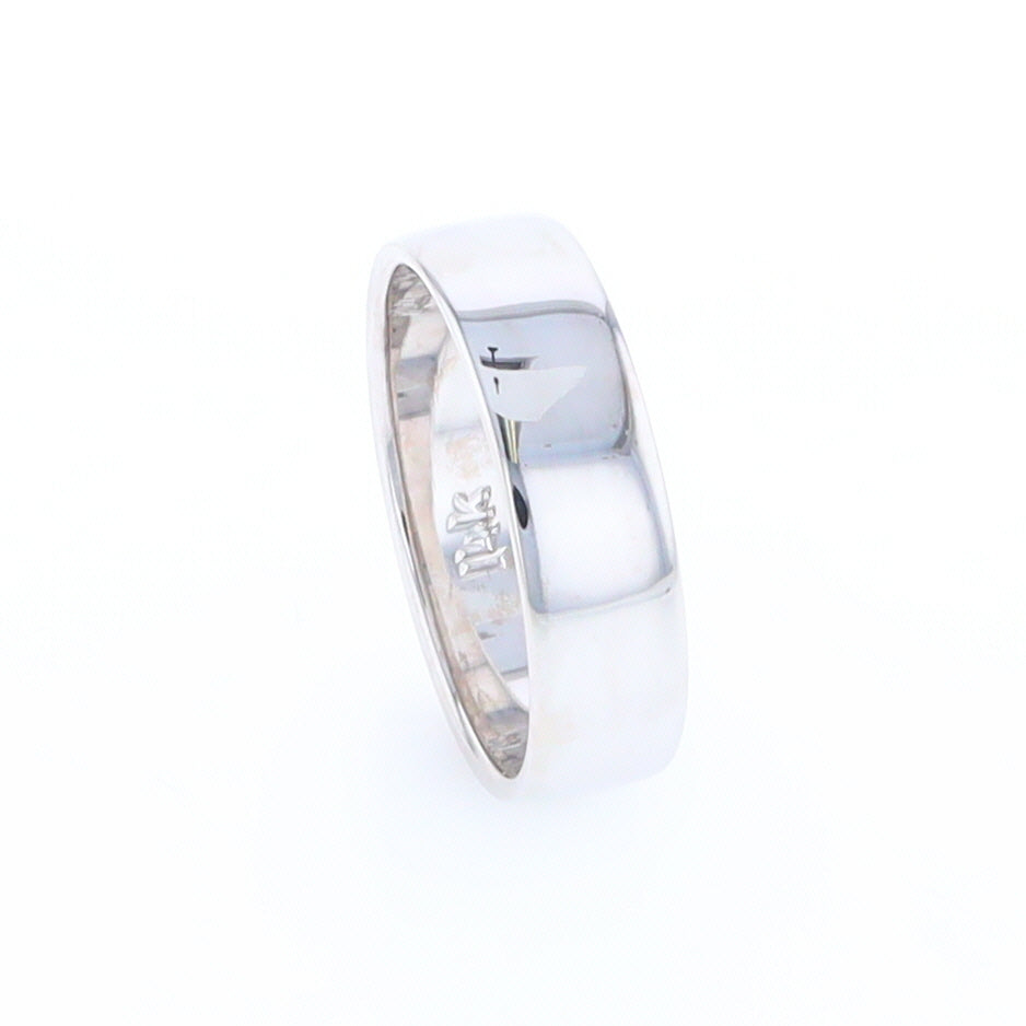 White Gold Wedding Band