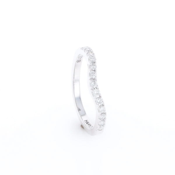 Diamond Contour Wedding Band