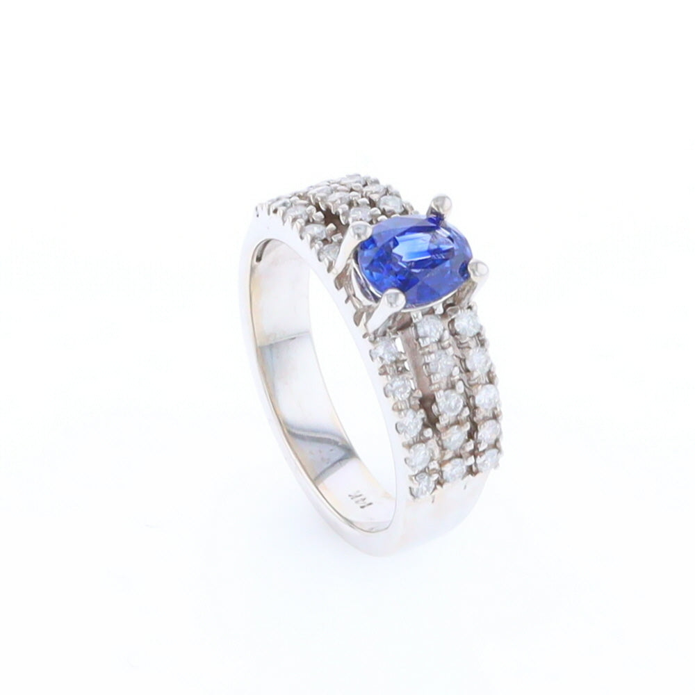 Sapphire Triple Band Ring