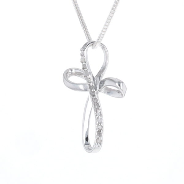 Open Loop Cross Necklace