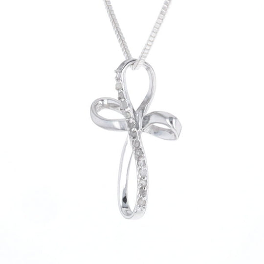 Open Loop Cross Necklace