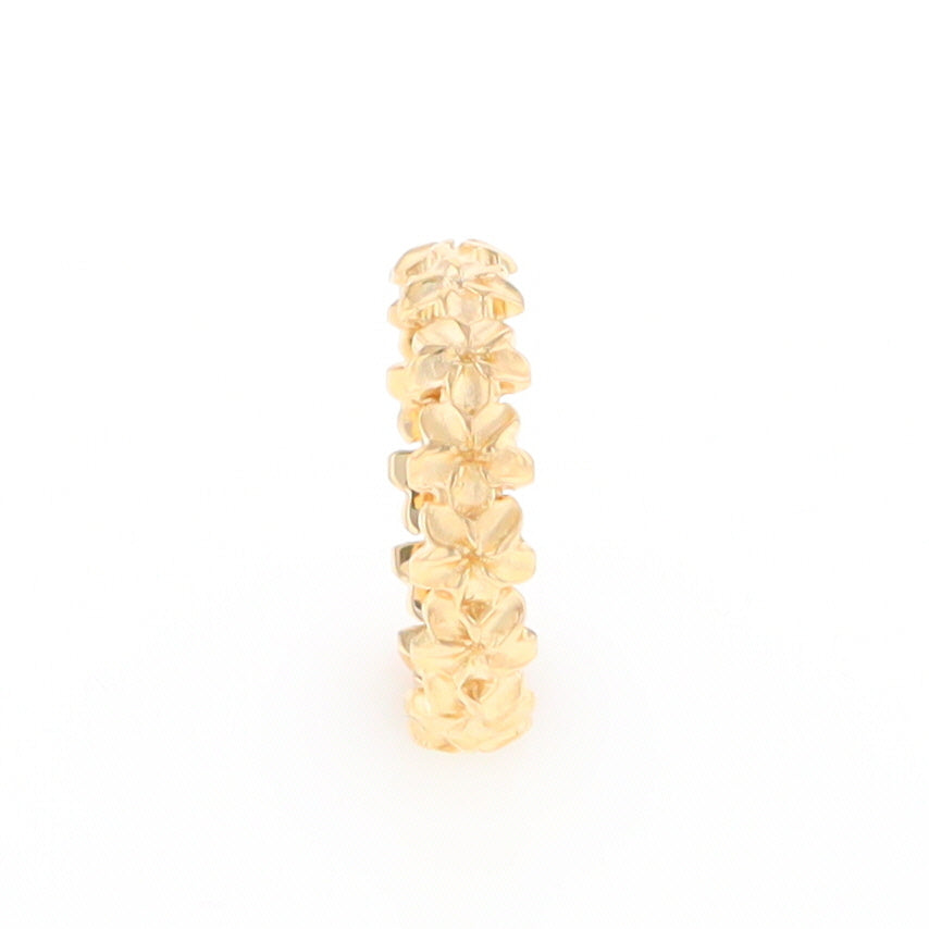 Gold Flower Eternity Ring