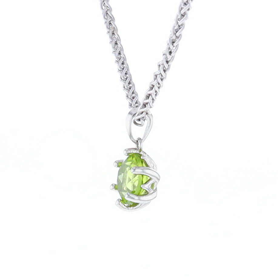 Solitaire Peridot Tulip Pendant