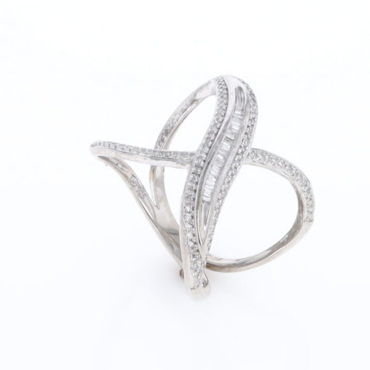 Dramatic Bypass Diamond Ring