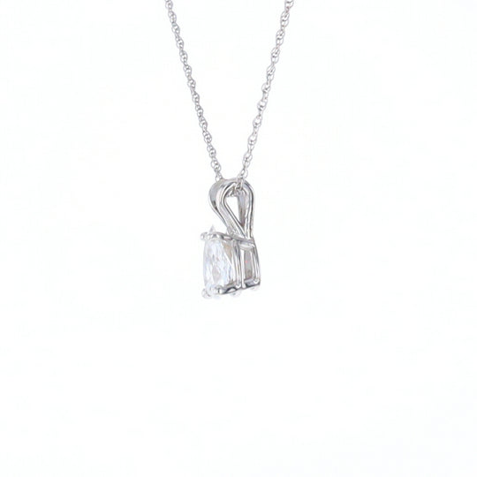 Pear Diamond Solitaire Pendant