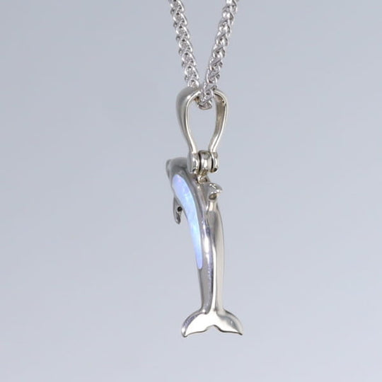 Opal Pendant Inlaid Sea Life Dolphin
