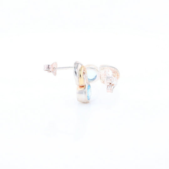 Blue Topaz Stud Earrings