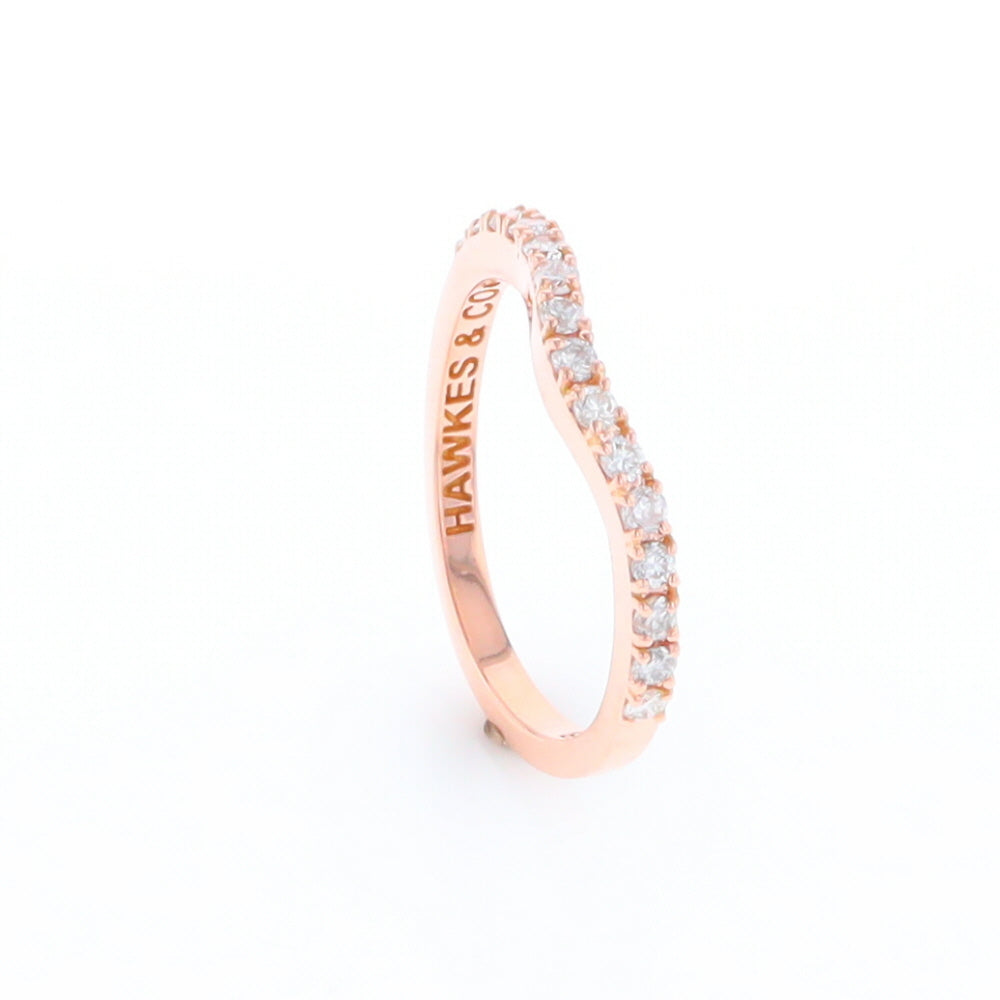 Rose Gold Diamond Wedding Band