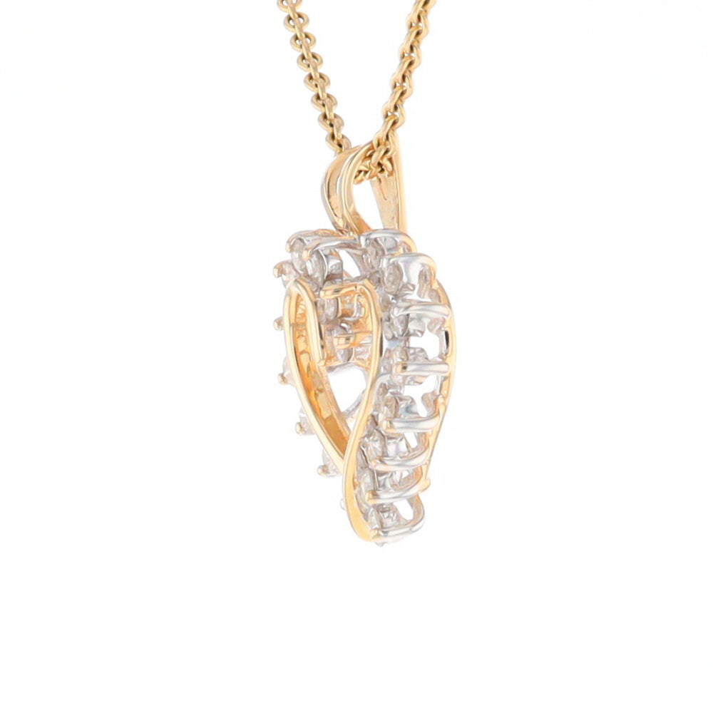 Open Heart Diamond Pendant