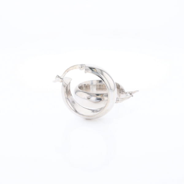 Hollow Round Tube Hoop Earrings