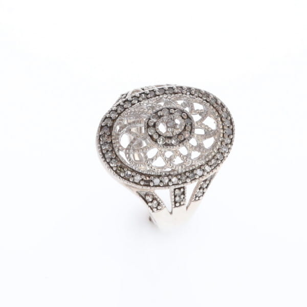 Open Work Filigree Design Ring