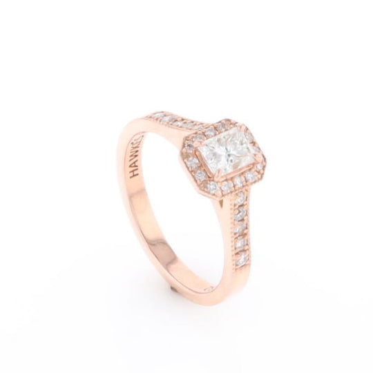 Princess Cut Diamond Halo Ring
