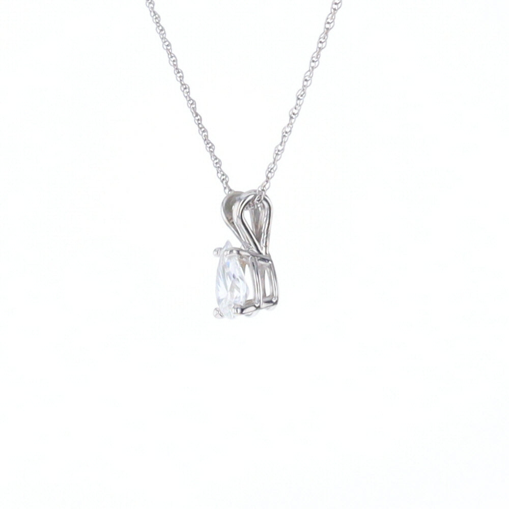 Pear Diamond Solitaire Pendant