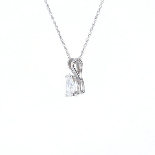 Pear Diamond Solitaire Pendant